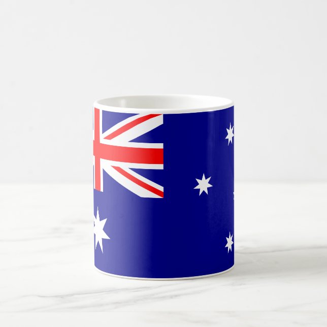 Australien (australier) flagga kaffemugg (Center)