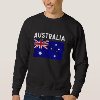 Australien, Australiska Flagga Lång Ärmad Tröja