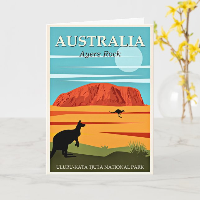 Australien, Ayers Rock, Kort (Gul blomma)