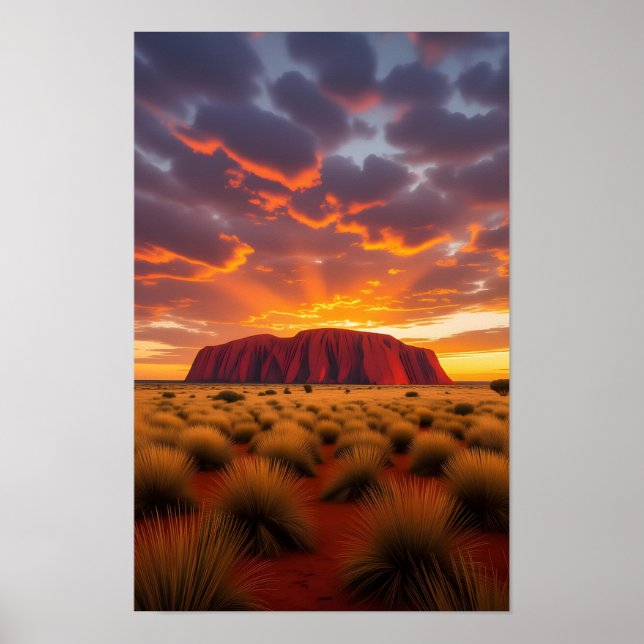 Australien Ayers Rock Poster (Framsidan)