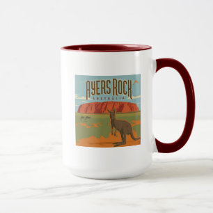 Australien Ayers Sten Kangaroos Mugg