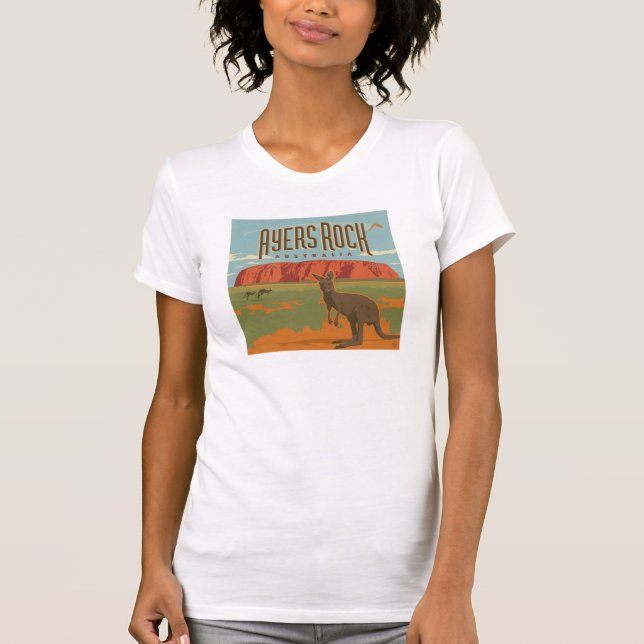 Australien | Ayers Sten Kangaroos T Shirt (Framsida)