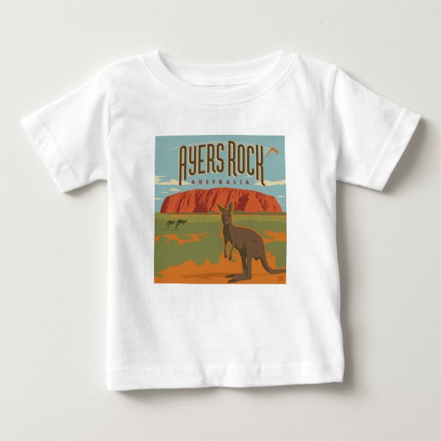 Australien | Ayers Sten Kangaroos T Shirt (Framsida)