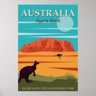 Australien Ayers Sten, Uluru-Kata Toundnationen Poster