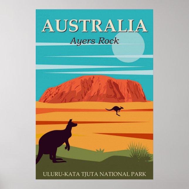 Australien Ayers Sten, Uluru-Kata Toundnationen Poster (Framsidan)