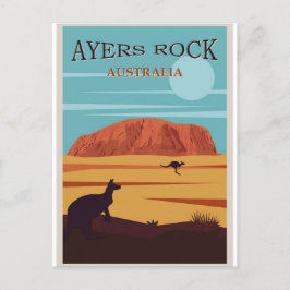 Australien Ayers Uluru Sten Vintage resor vykort