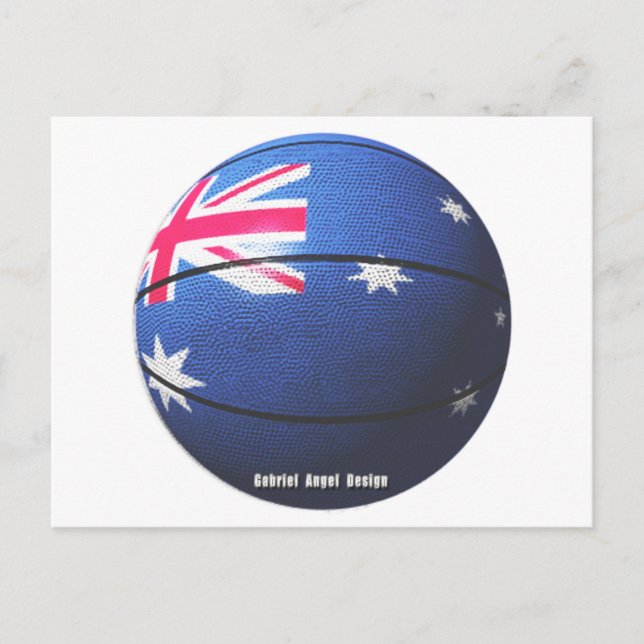 Australien Basketball Vykort (Framsida)