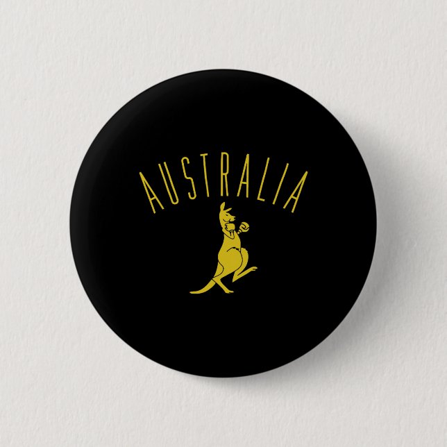 Australien Boxing Kangaroo Knapp (Framsida)