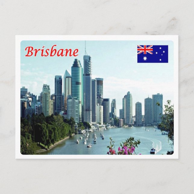Australien - Brisbane - Skyline - Vykort (Framsida)