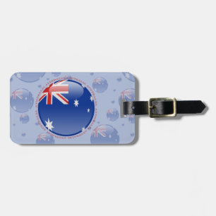 Australien bubblar flagga bagagebricka