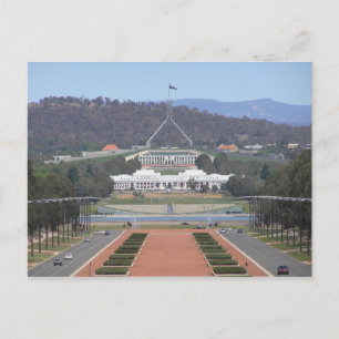 Australien - Canberra - Det gamla och nya parlamen Vykort