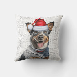 Australien Cattle Hund älskare jul Helgdag Kudde