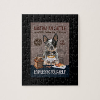 Australien Cattle Hund Coffee Klubb Coffee Hund äl Pussel