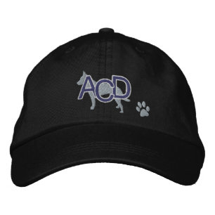 Australien Cattle Hund Initialer Embroided Hat Broderad Keps
