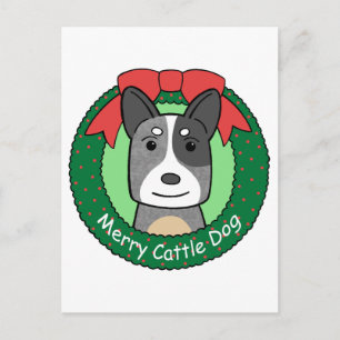 Australien Cattle Hund jul Helg Vykort