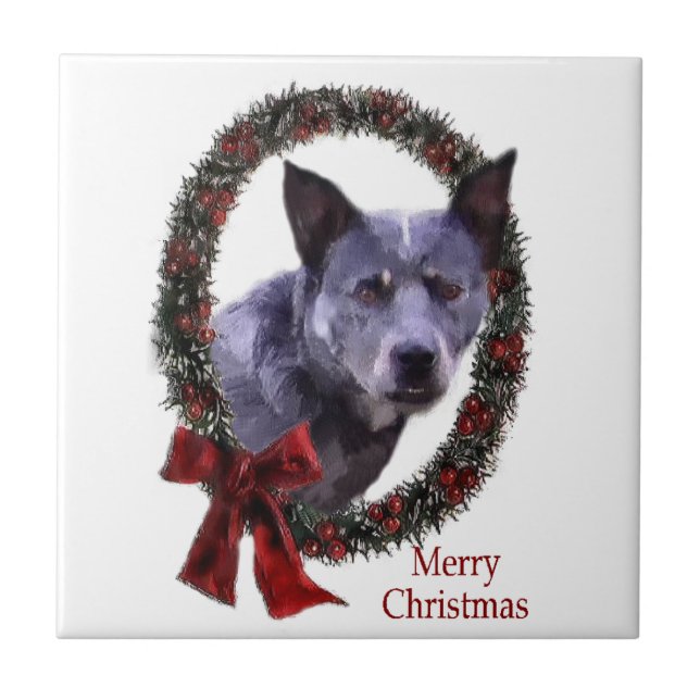 Australien Cattle Hund jul Kakelplatta (Framsidan)