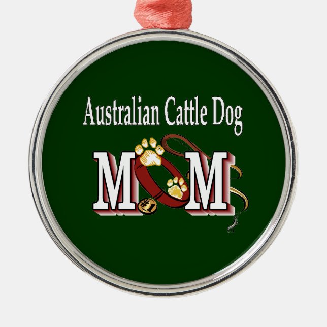 Australien Cattle Hund MAMMA Julgransprydnad Metall (Framsidan)