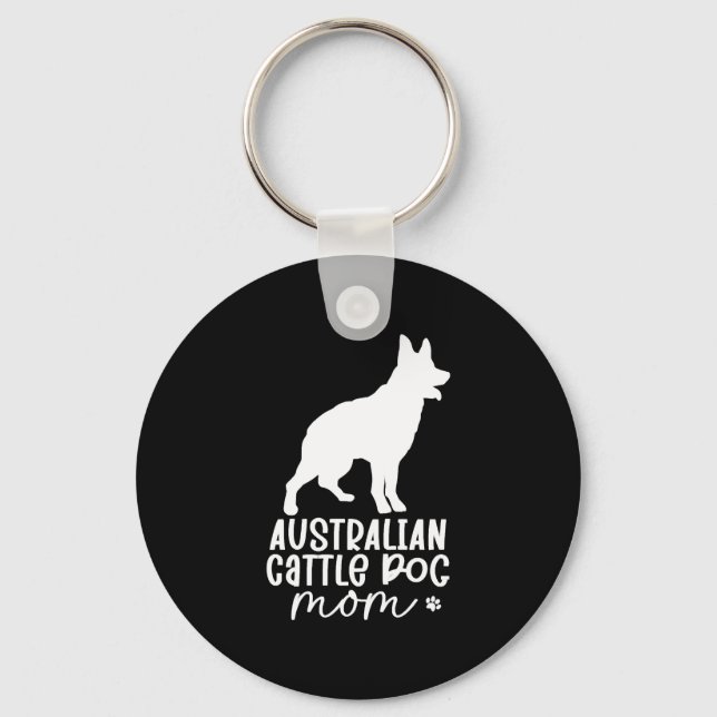 Australien Cattle Hund Mamma Nyckelring (Framsida)