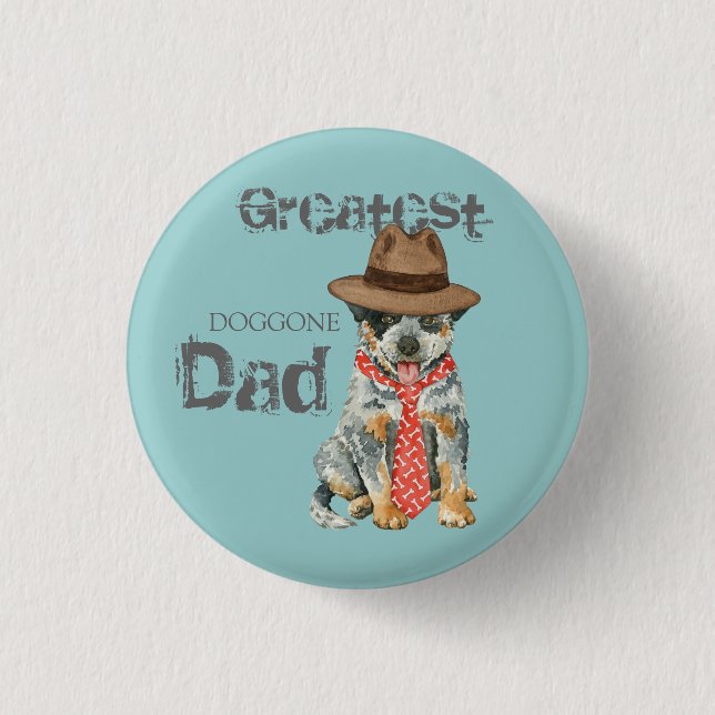 Australien Cattle Hund Pappa Knapp (Framsida)