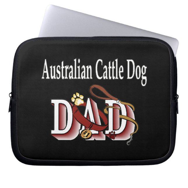 Australien Cattle Hund Pappa Laptop Sleeve (Framsidan)