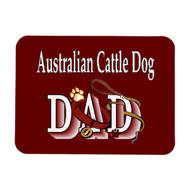 Australien Cattle Hund Pappa Magnet (Horisontell)