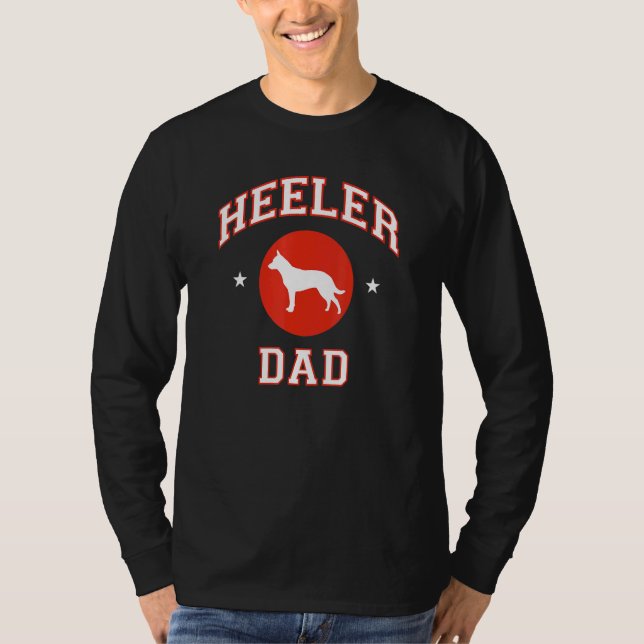 Australien Cattle Hund Pappa T Shirt (Framsida)