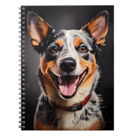 Australien Cattle Hund Realism Art Porträtt Anteckningsbok