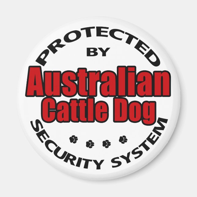 Australien Cattle Hund Security Magnet (Framsidan)