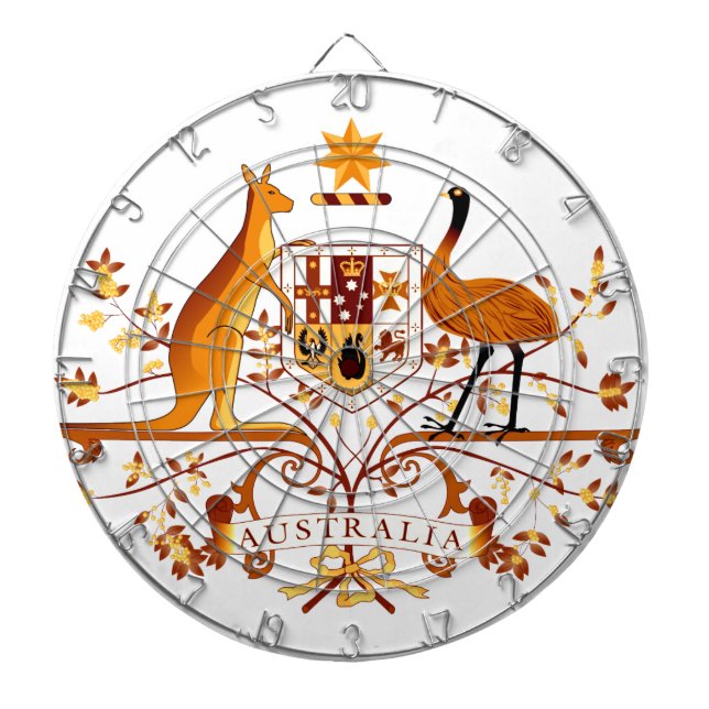 Australien COA Brown Darttavla (Framsidan)