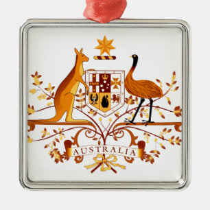 Australien COA Brown Julgransprydnad Metall