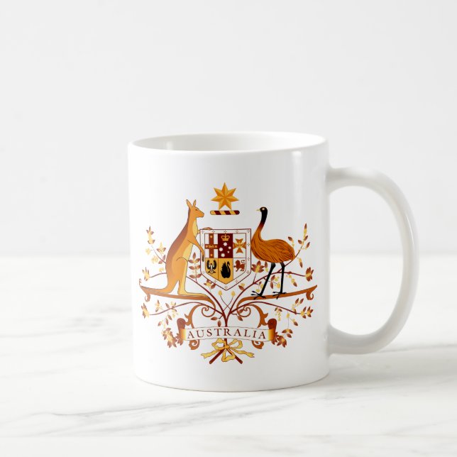Australien COA Brown Kaffemugg (Höger)