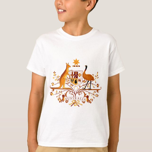 Australien COA Brown Tee Shirt (Framsida)