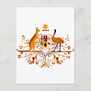 Australien COA Brown Vykort