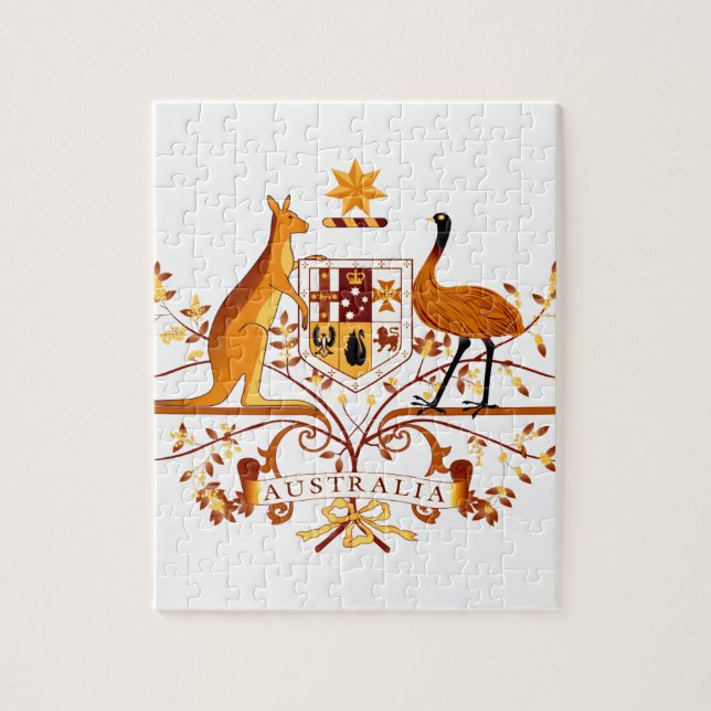 Australien COA Brun Pussel (Vertikal)