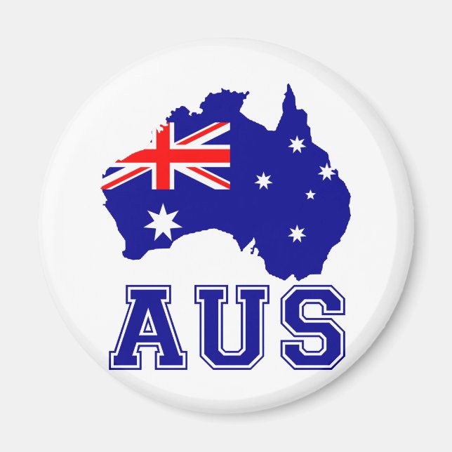 Australien Continent Magnet (Framsidan)