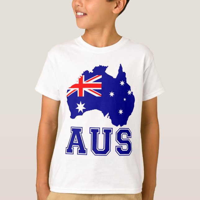 Australien Continent Tee Shirt (Framsida)