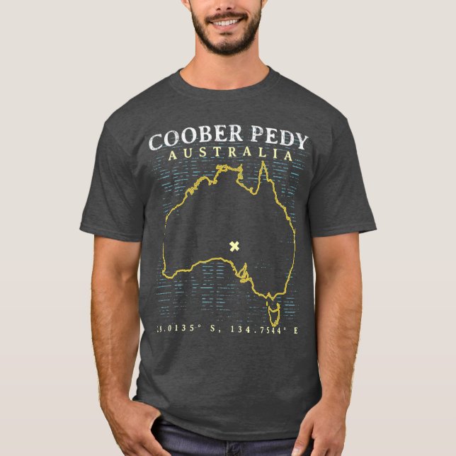 Australien Coober Pedy T Shirt (Framsida)