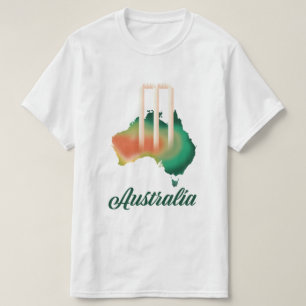 Australien Cricket karta. T Shirt