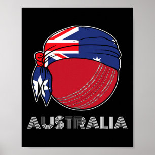 Australien Cricket Kit Australiensisk Internatione Poster