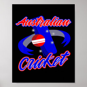 Australien Cricket Spelare Tränare Jersey Sport Gå Poster
