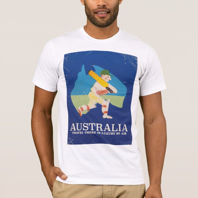 Australien Cricket Vintage-resemapp Tee (Framsida)