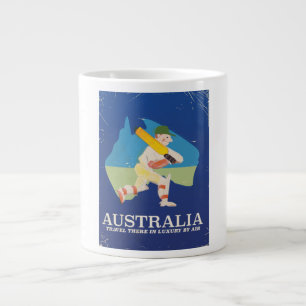 Australien Cricket Vintage resor poster Jumbo Mugg