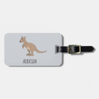 Australien Cute Kangaroo Doodle och Namn Kids