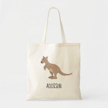 Australien Cute Kangaroo Doodle och Namn Kids