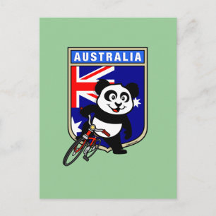 Australien Cycling Panda Vykort