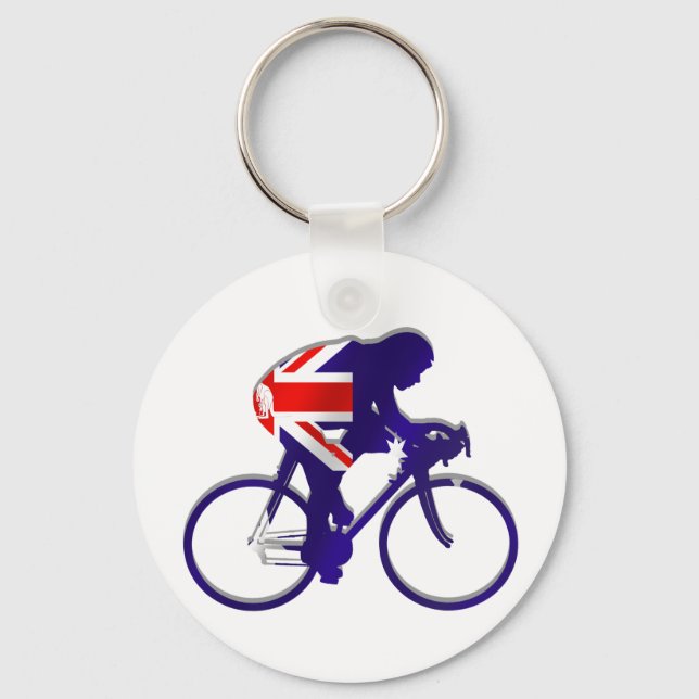 Australien Cyklingstift för Aussie Bicycle fläkt Nyckelring (Framsida)