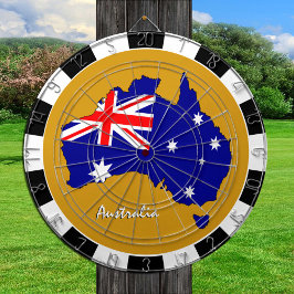 Australien Dartboard, Karta board, Australian Flag Darttavla