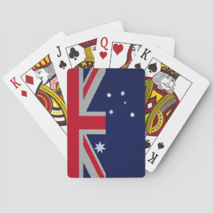 Australien design i stil för kolfiberkrom kortlek