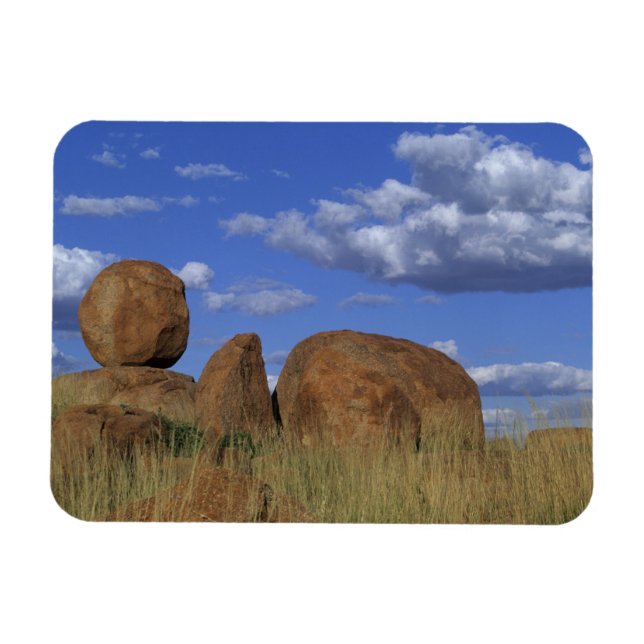 Australien, Devil's Marbles. Sfärisk sandsten Magnet (Horisontell)