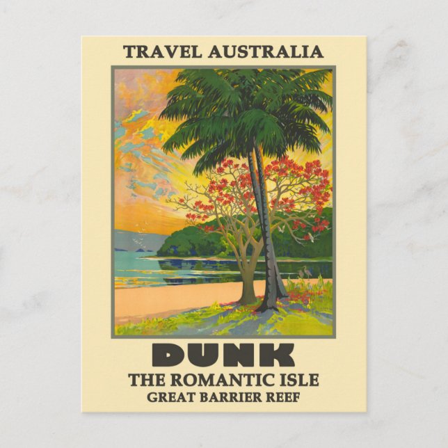 Australien (Dunk Island), Underbar Barrier (Beef T Vykort (Framsida)